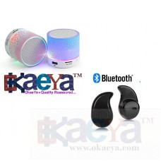 OkaeYa LED Light Crack Stereo Portable Wireless Bluetooth Speaker With S530 Bluetooth Headset